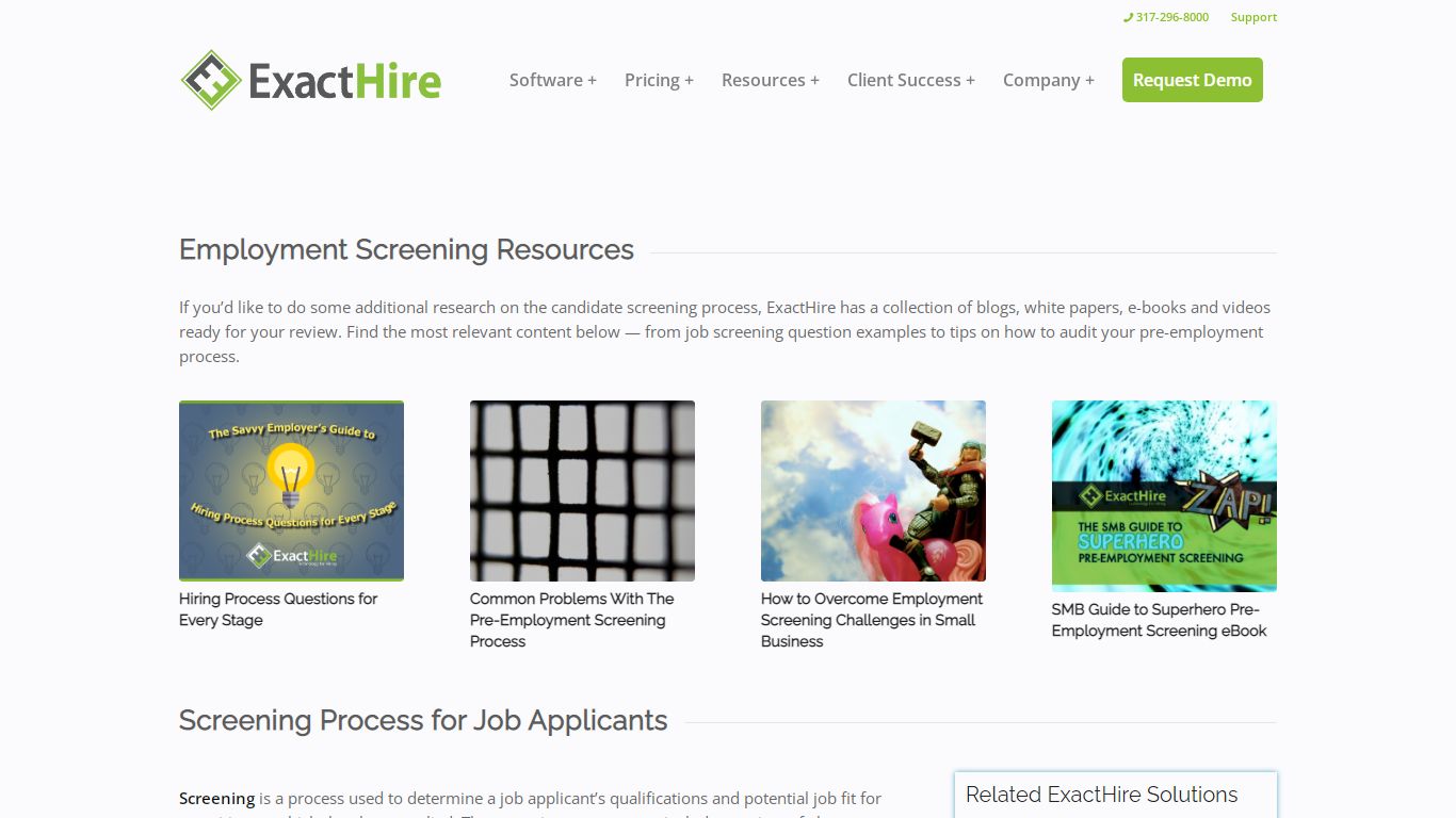 Screening Process - Hiring Glossary | ExactHire